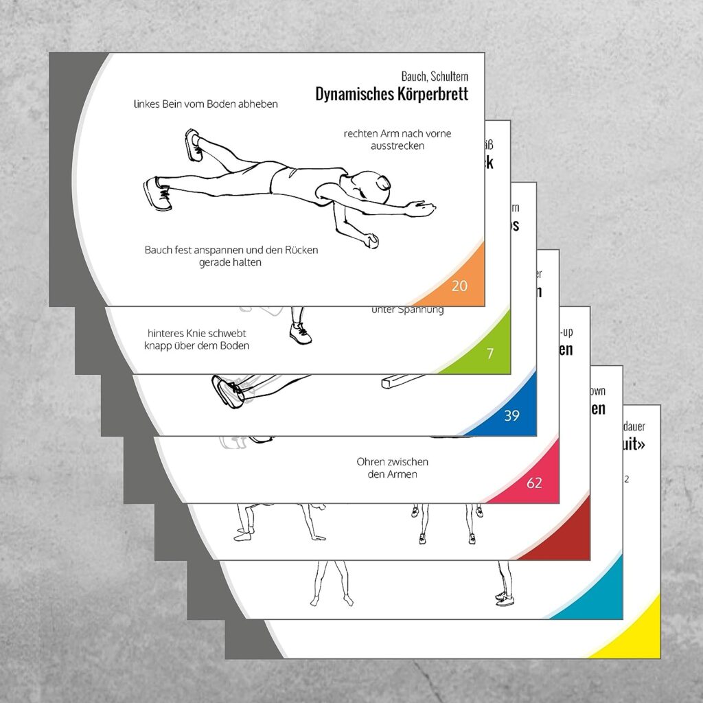 Bodyweight training cards, design complete workouts, fitness for the whole body, sports at home (+ any exercise as a video)