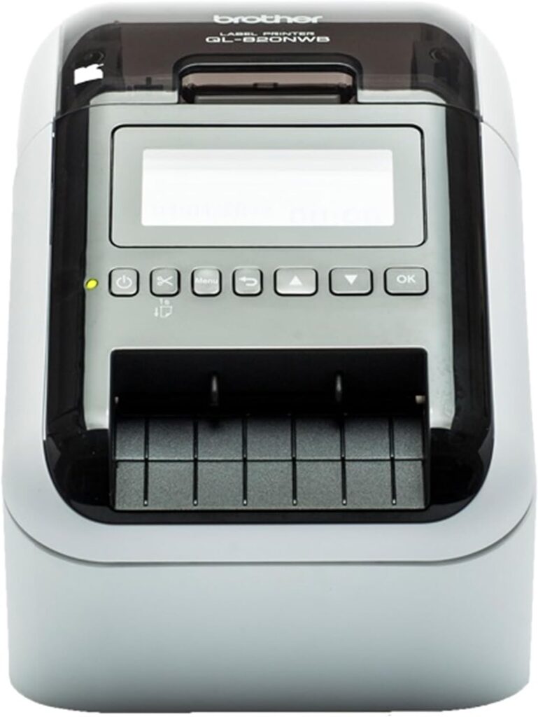 Brother QL-820NWBc - Professioneller Netzwerk-Etikettendrucker mit Bluetooth und Rot-Schwarz-Druck